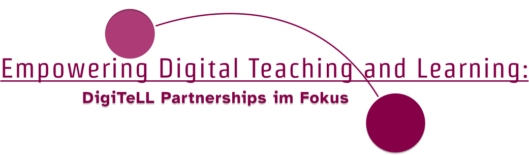 Das Logo vom Digitell Event mit dem Titel Empowering Digital Teaching and Learning: DigiTeLL Partnerships im Fokus